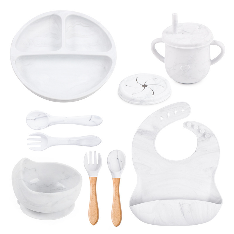 Nordic-Silikon-Babyfütterungsset mit 9 Teilen 4