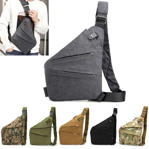 Diebstahlsichere Brusttasche
