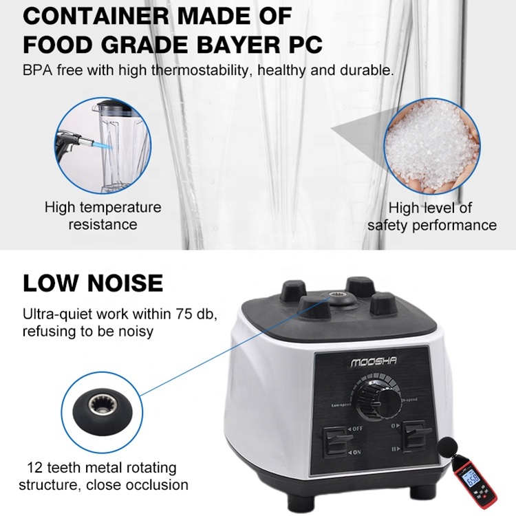 Gewerbe-Smoothie-Mixer 2200 W 2 Liter 3