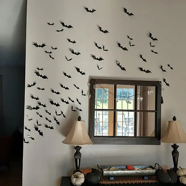 3D-PVC-Halloween-Fledermäuse zum Kleben 4