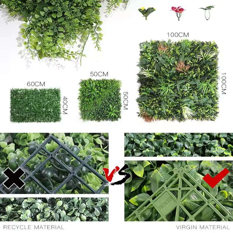 Künstliche Vertikale Dschungel Wandpflanzen Paneele 2