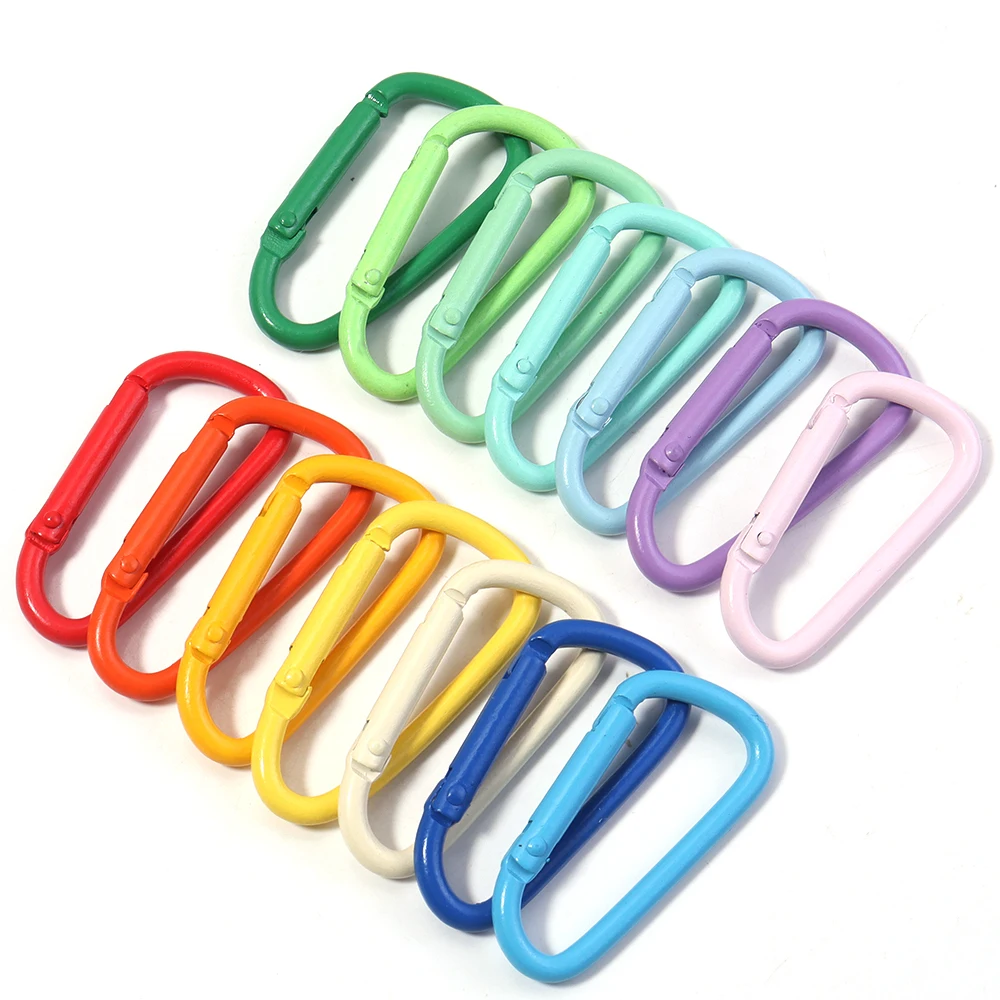 Karabiner-Schlüsselclips aus Legierung, 10er-Set