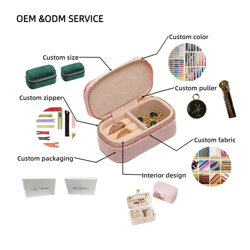 Kleines Reise-Schmuckkästchen Leder Ohrring-Organizer 3