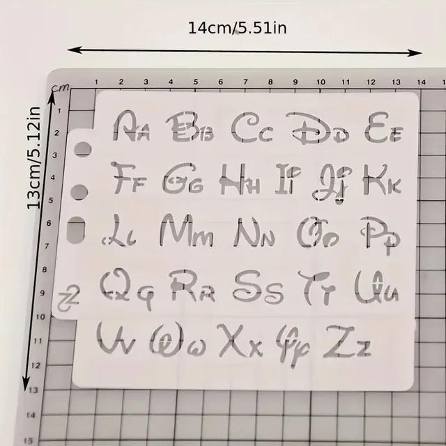 Alphabet-Schablone 2