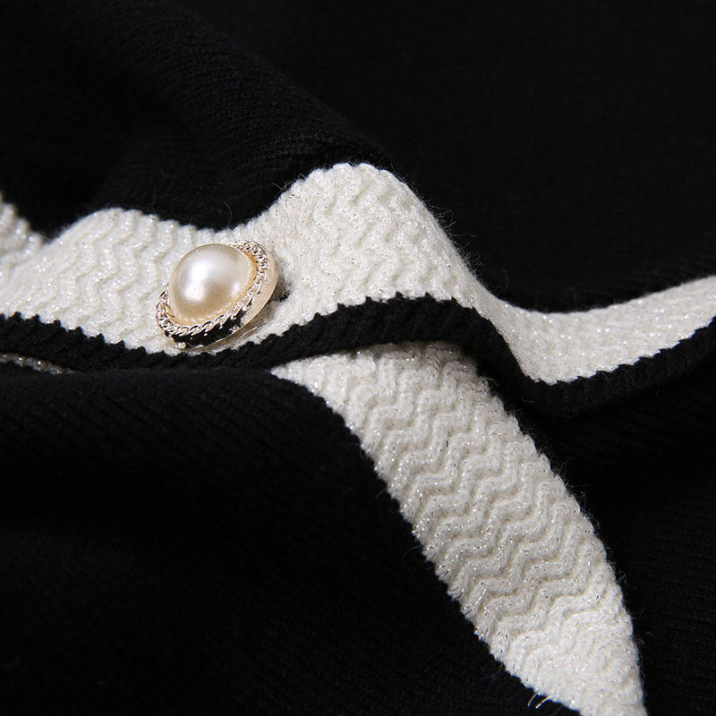 Damen-Zweiteiler mit Weitem Hosen und Strickpullover 4