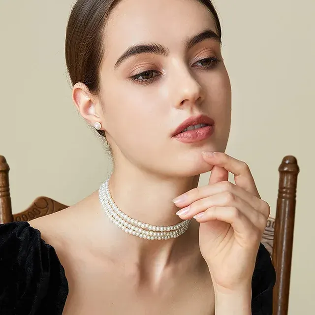 Perlen-Choker-Halskette 3
