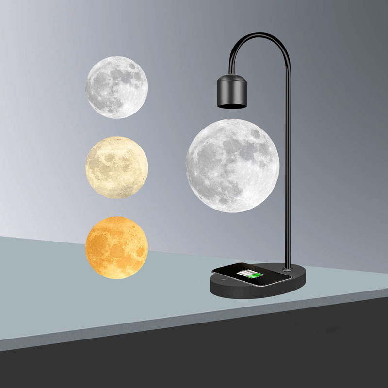 14-cm-Schwebe-Mondlampe mit Magnetlevitation