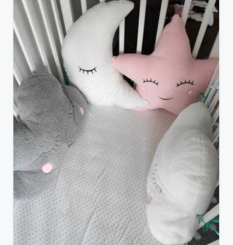 Mond-Stern-Kissen für Babybett 4