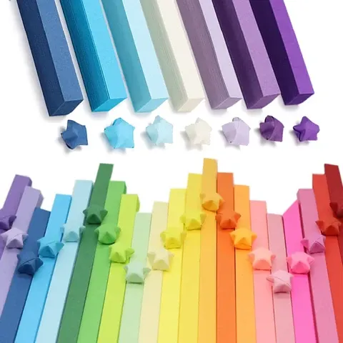 Origami-Sternpapier-Streifen, 27 Farben