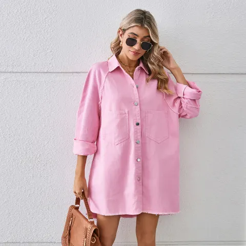 Jeans-Strickjackenkleid