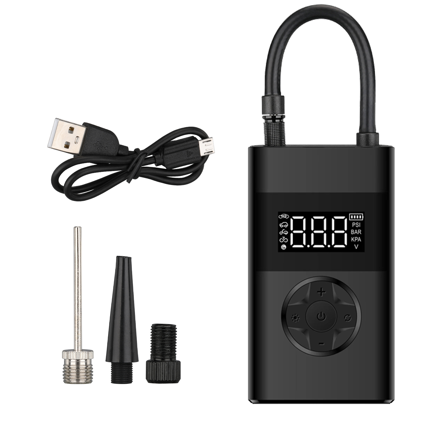 Mini Kabellose 12V Reifenpumpe mit Display