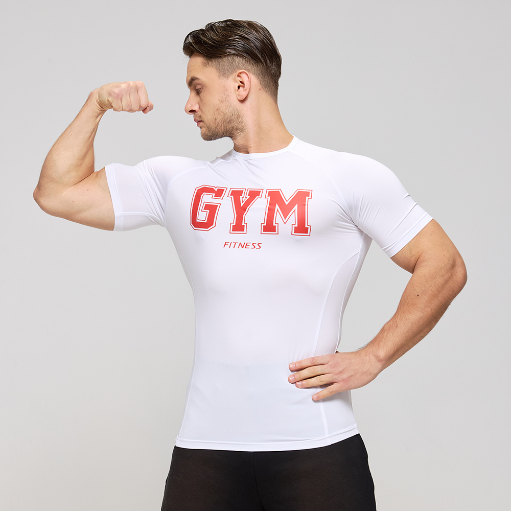 Herren Raglan Kompressions-Sportshirt Schnelltrocknend 2