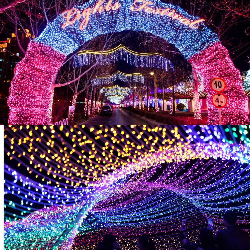 10 m LED-Lichterkette mit 100 LEDs für Feiern 4