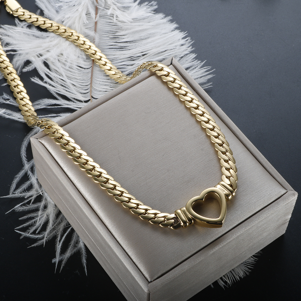Damen-Halskette aus Gold mit Gliederkette 4