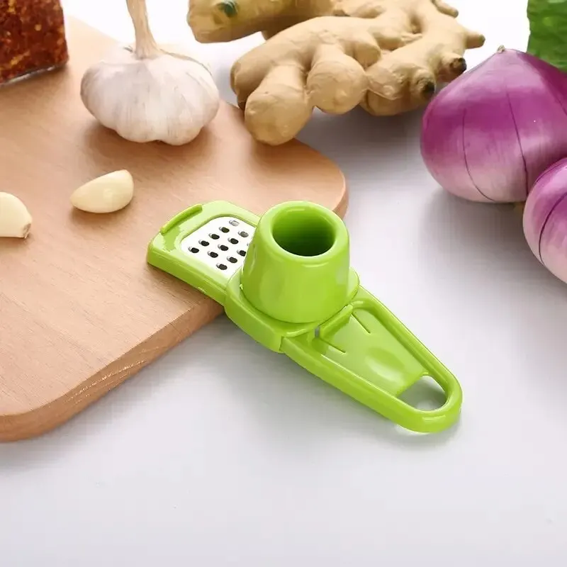 Manuelle Mini-Knoblauchpresse in Grün 2