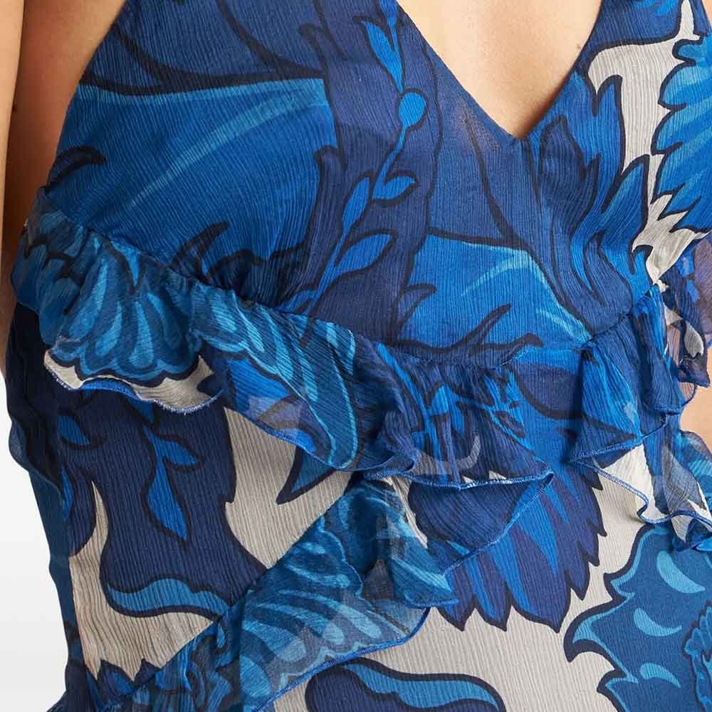 Chiffon-Maxikleid mit Blumenmuster 4