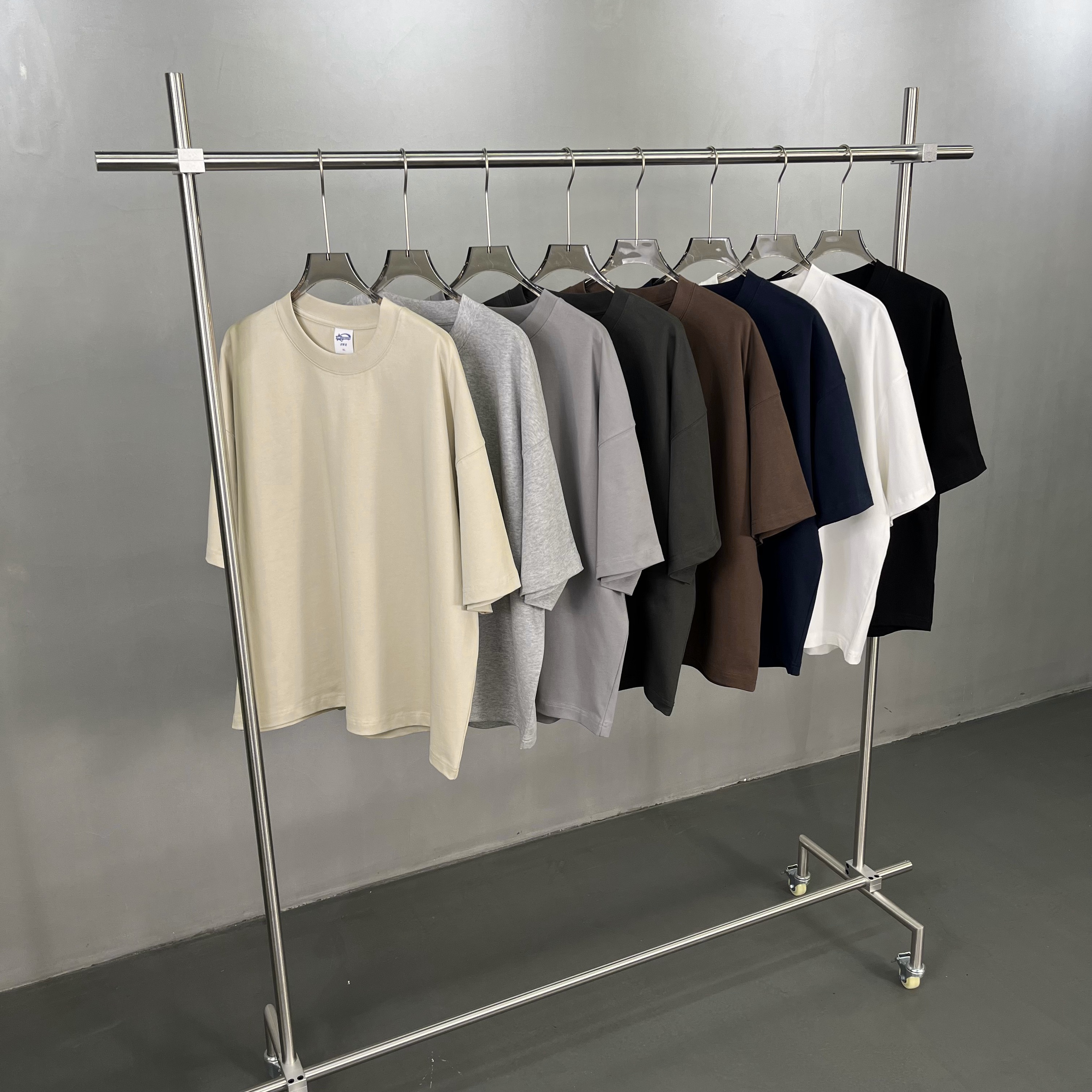 Oversize Boxy Crop T-Shirt aus Schwerem Baumwollstoff 2