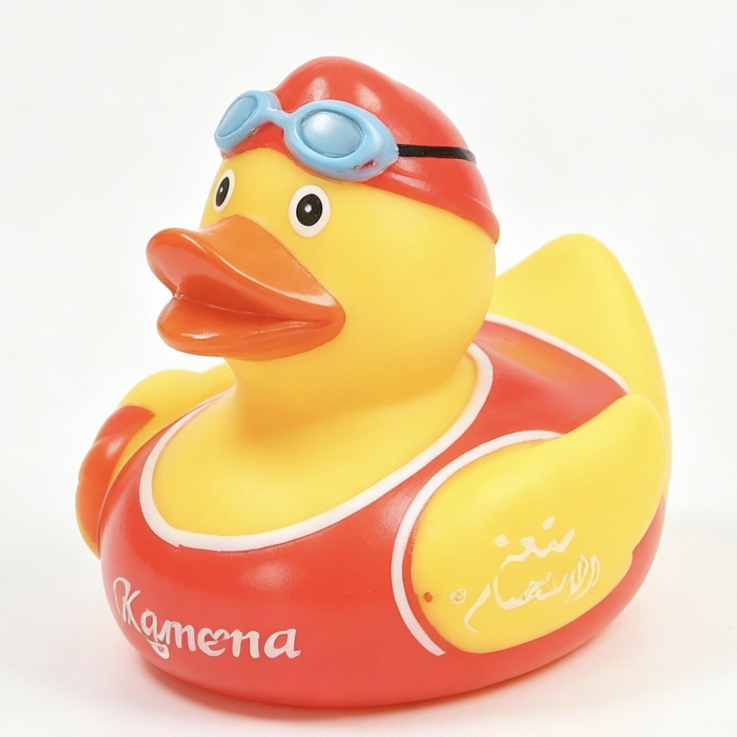 Schwimmer-Gummiente mit Badekappe 3