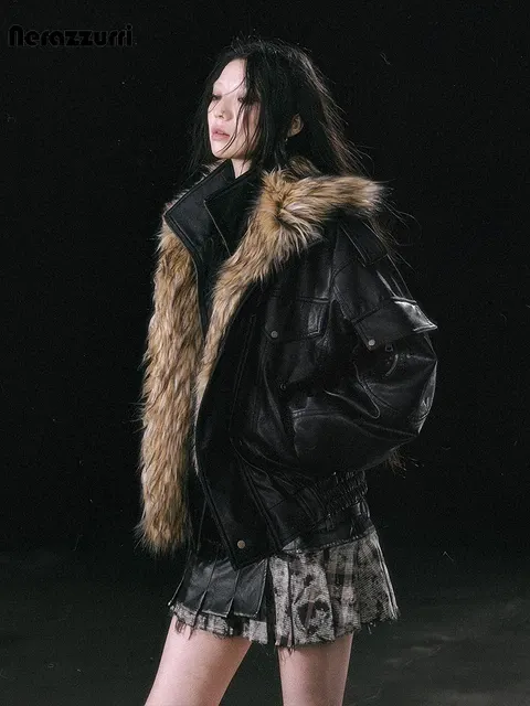 Damen-Kunstlederjacke 1