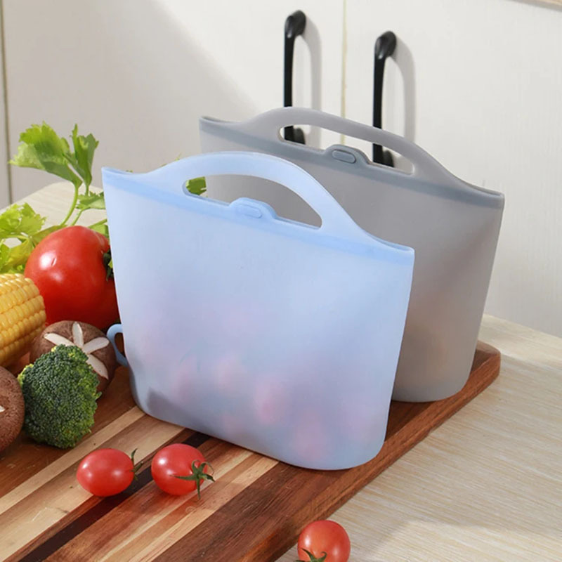 Auslaufsicherer BPA-freier Silikon-Snackbeutel 2