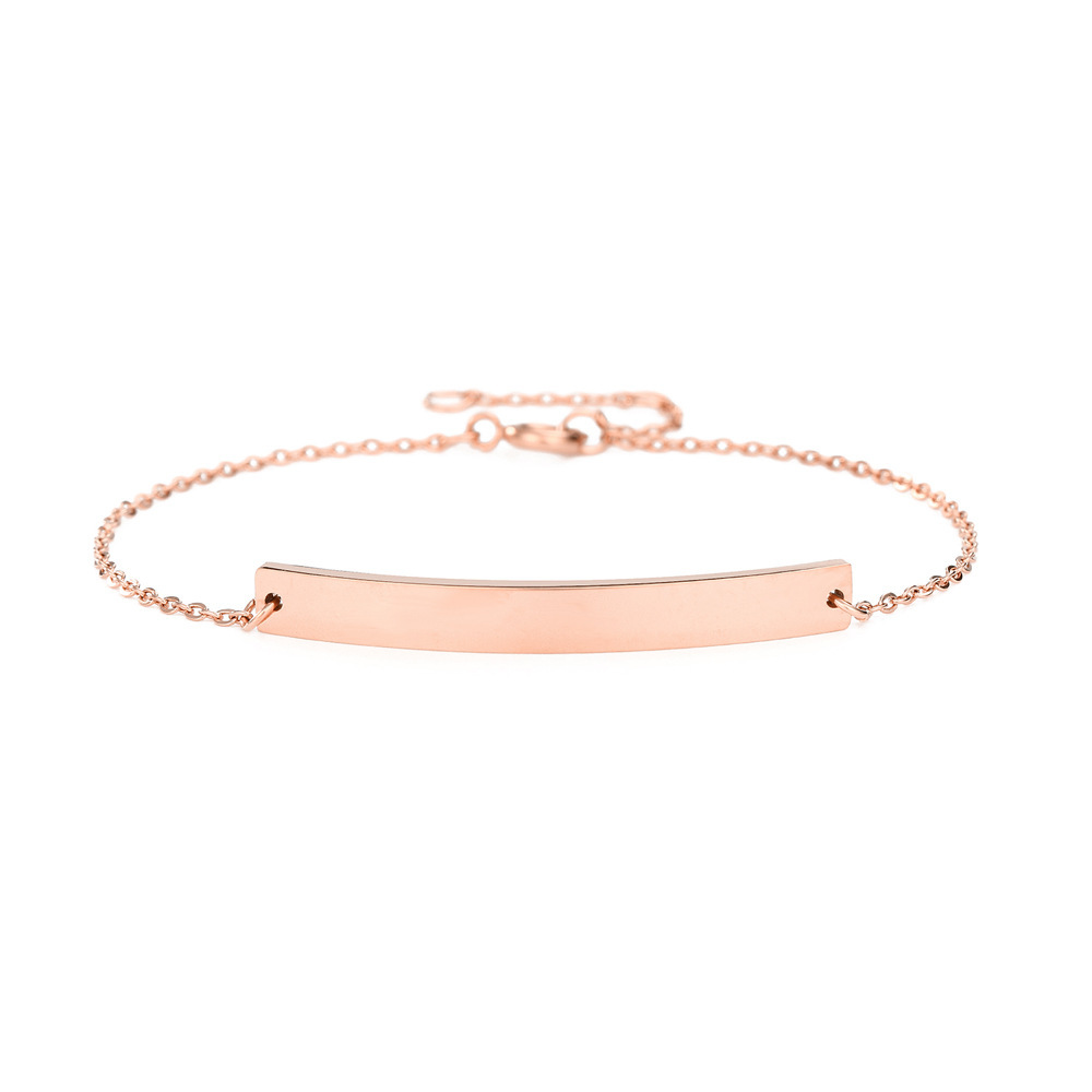 Edelstahl Gliederarmband Paar, 18K vergoldet 4