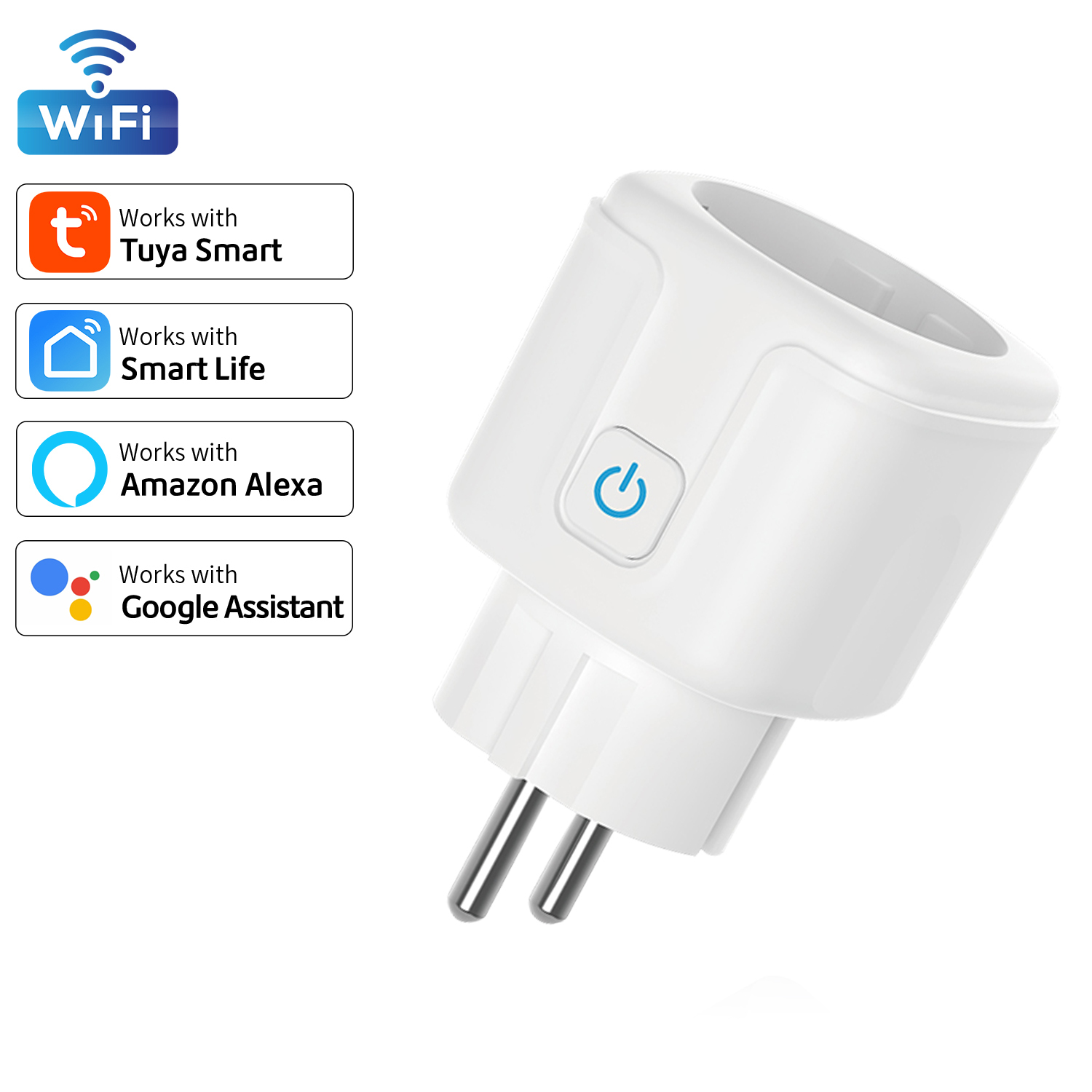 WLAN-Steckdose 16A mit Zeitschaltuhr, Typ F