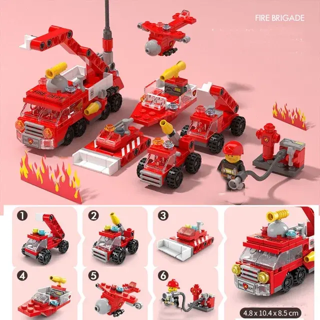 Feuerwehr-Bausteine-Set 4