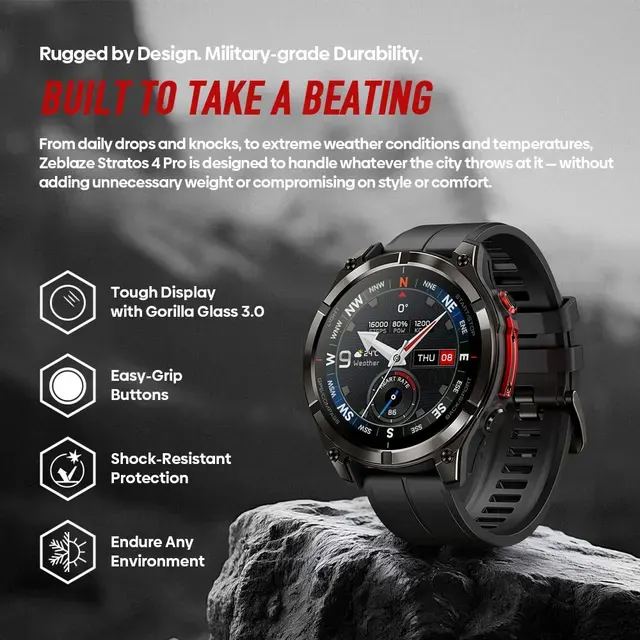 Outdoor-Smartwatch mit AMOLED-Display und GPS 2