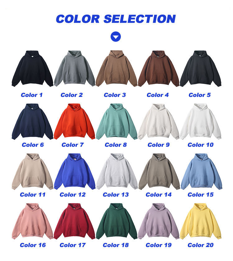 Oversize Herren Hoodie aus schwerem Baumwollfleece 2