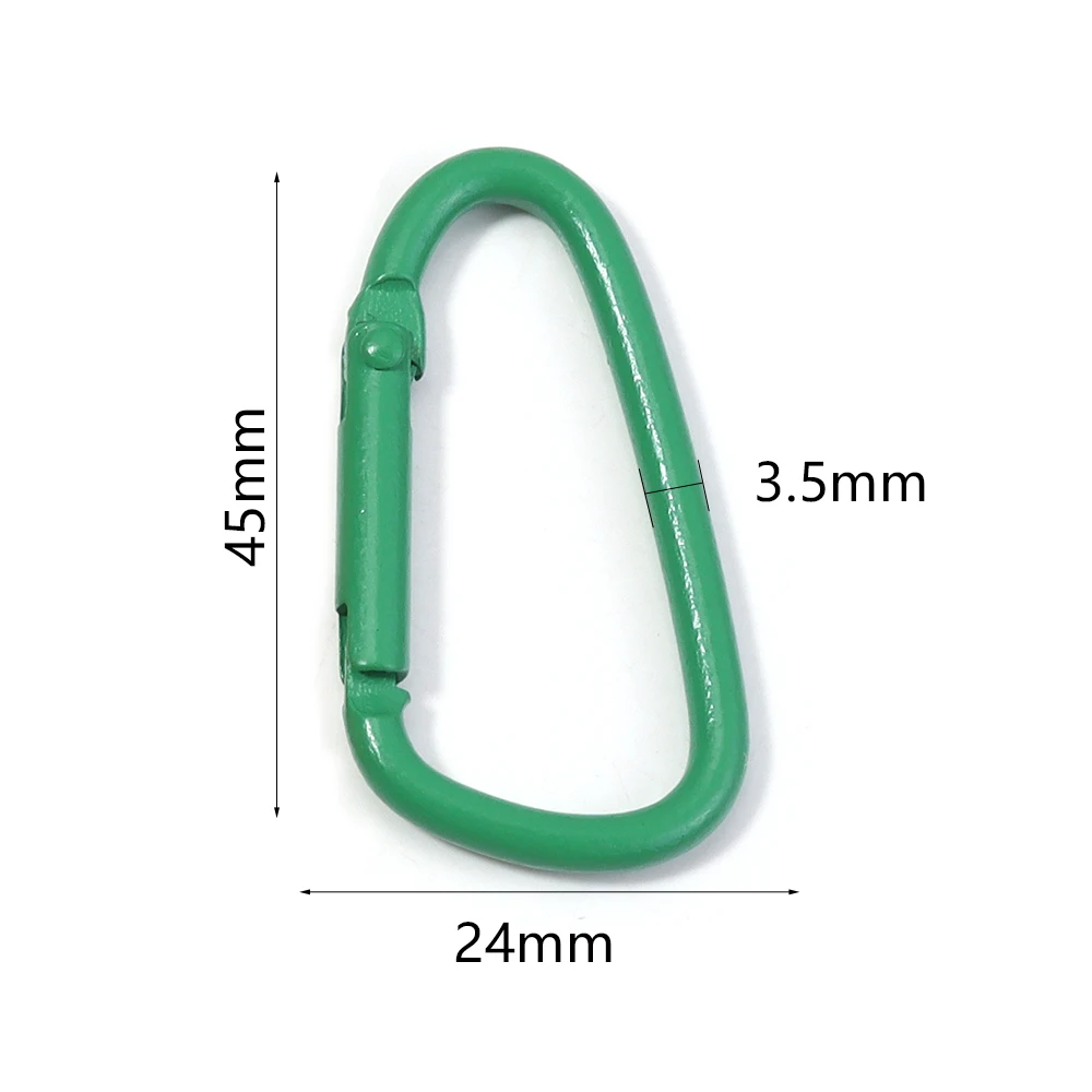 Karabiner-Schlüsselclips aus Legierung, 10er-Set 2