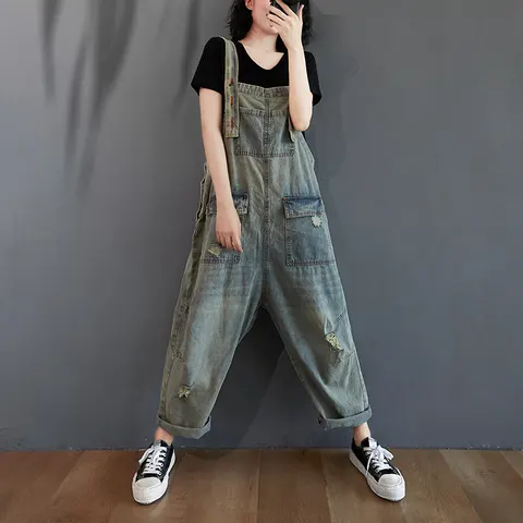 Jeans-Latzhose