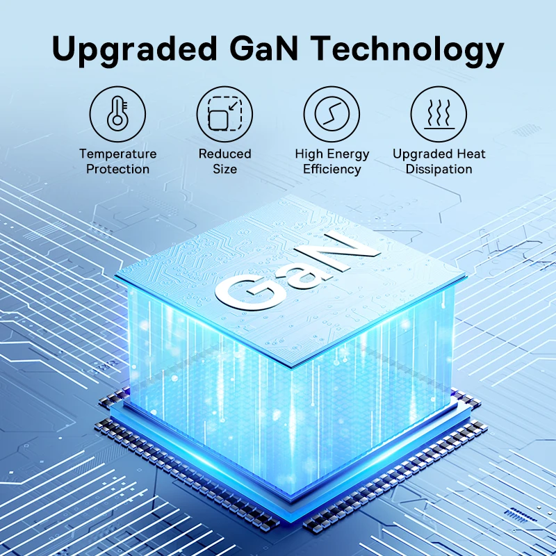 65W GaN Schnellladegerät mit USB-C 3