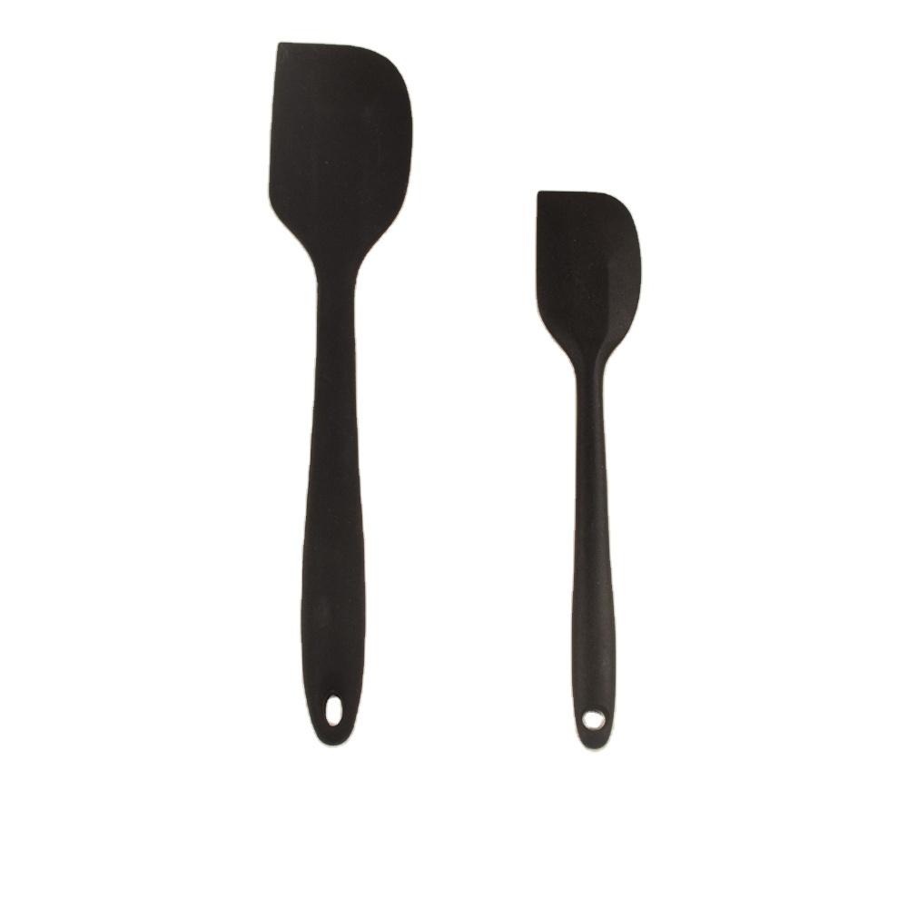 Schwarzes BPA-freies Silikonspatel-Set