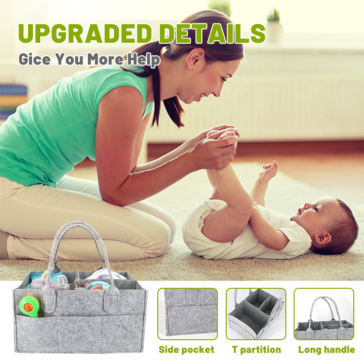 Faltbare Wickeltasche für Babys mit Organizer 4