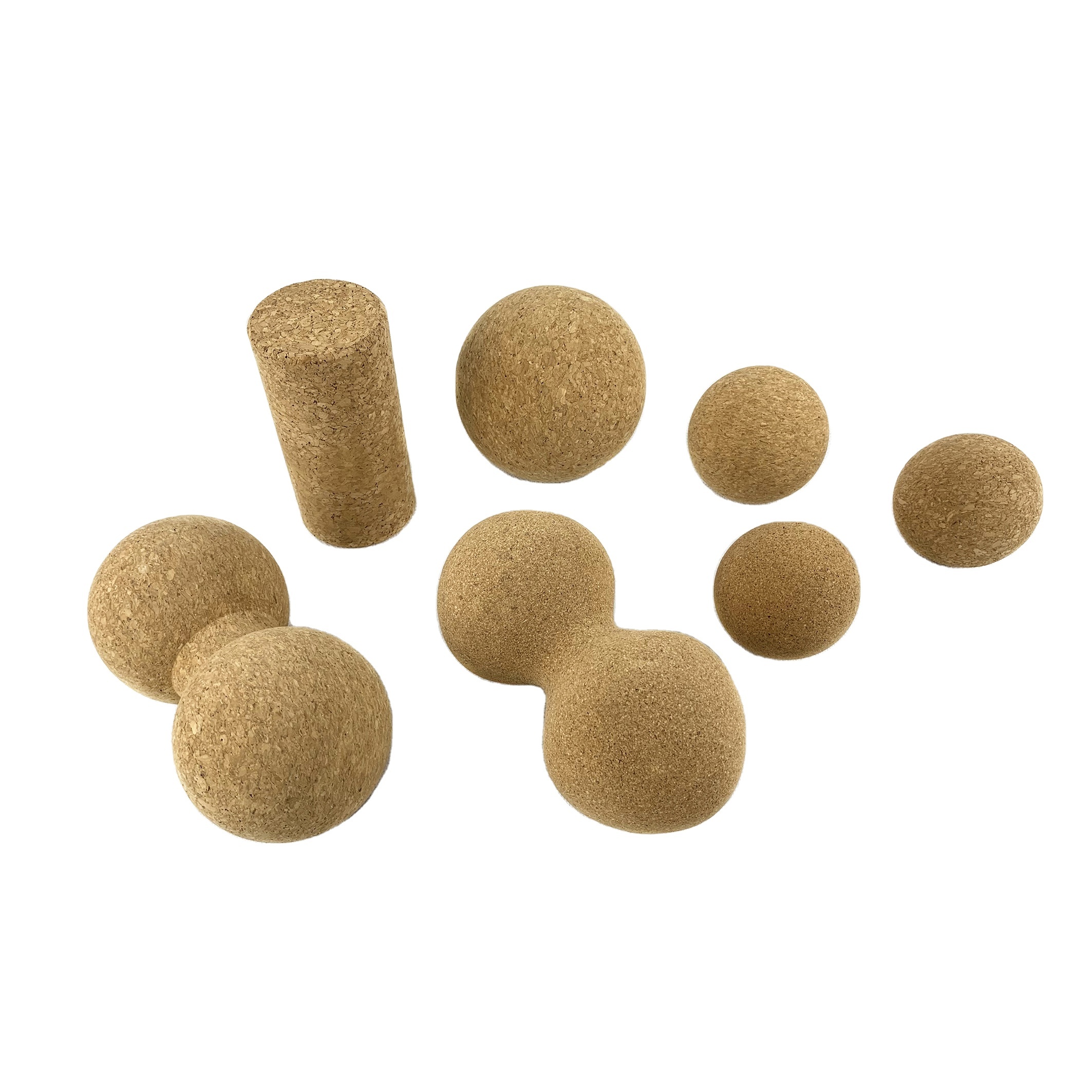 Naturkork-Massageset mit Faszienbällen