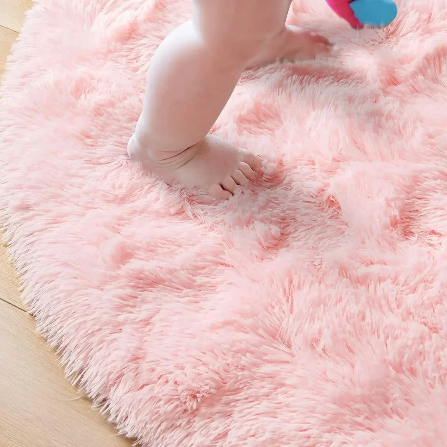 Plüsch-Teppich rund 4