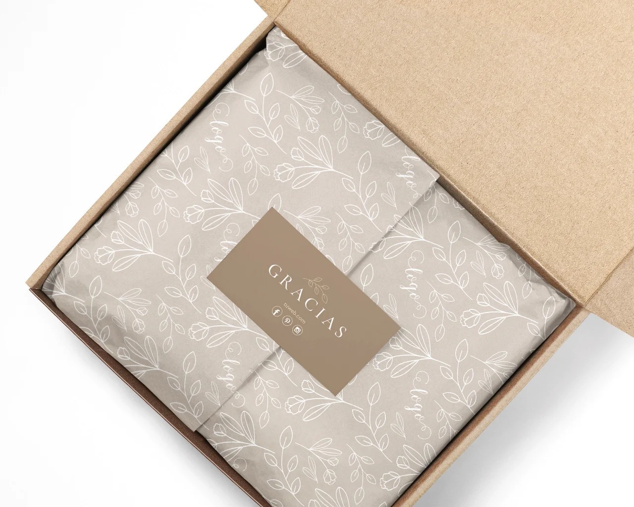 Seidenpapier mit Logo