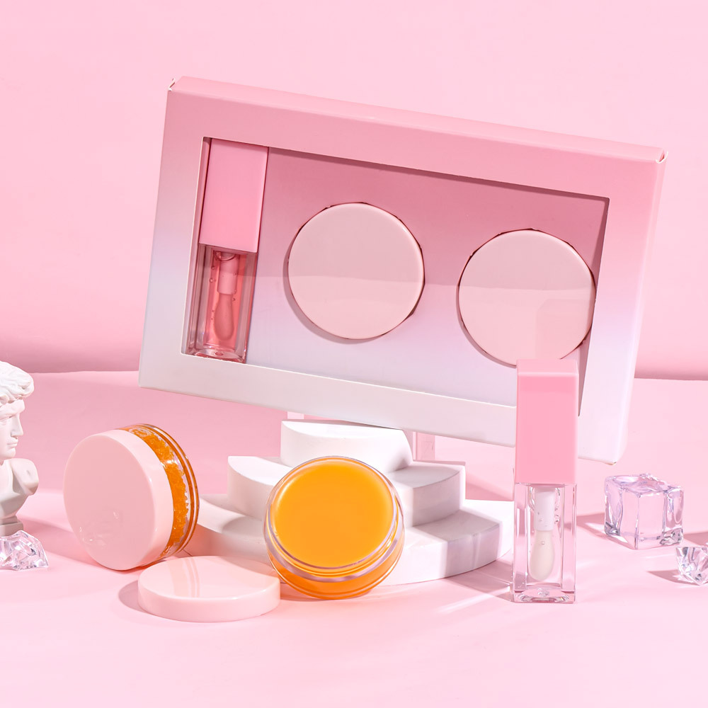 Veganes 3-in-1 Lippenpflege Kit mit Peeling
