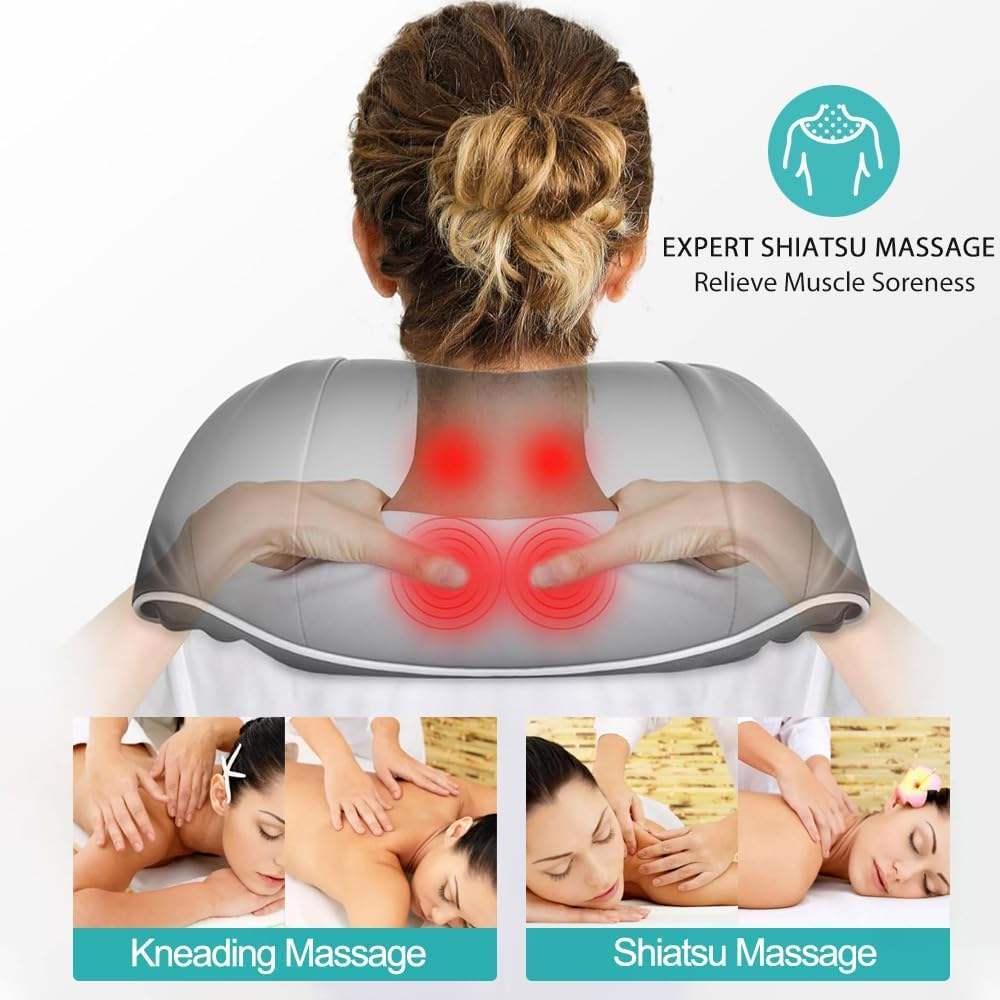 Mini Shiatsu Nackenmassagegerät zum Kneten 2