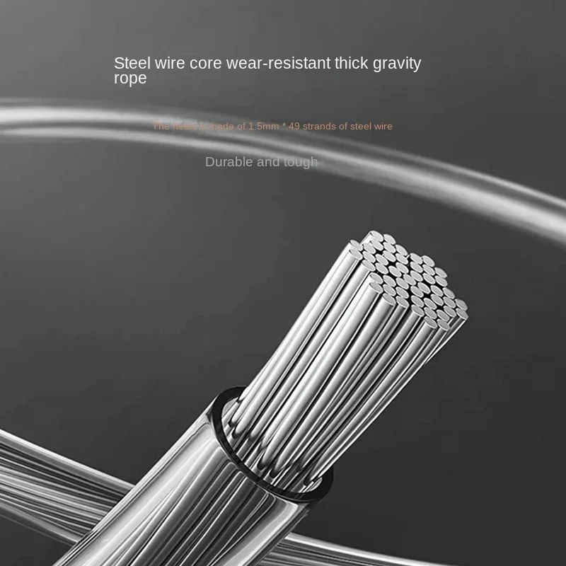 Selbstsichernd Springseil mit Aluminiumgriff, Verstellbar 4