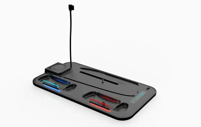 RGB Ladestation PS5 Slim mit Kühllüfter 4