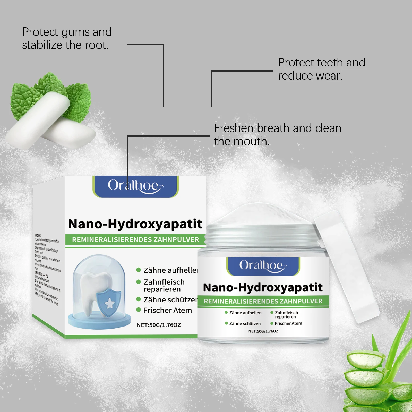Hydroxylapatit-Zahnpulver zur Zahnaufhellung 4