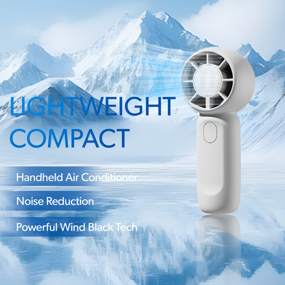 Mini-Handventilator, tragbar, USB-wiederaufladbar 3
