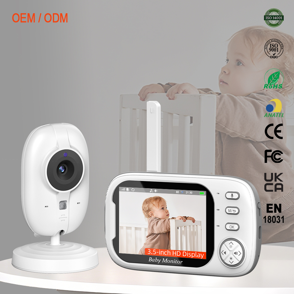Babyphone mit 3,5 Zoll Display und Nachtsicht