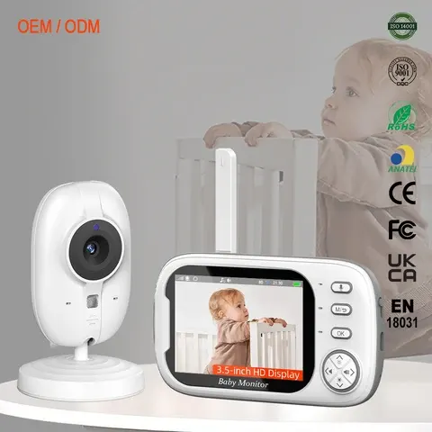Babyphone mit 3,5 Zoll Display und Nachtsicht