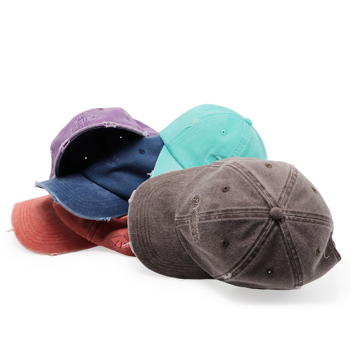 Used-Look Baseball-Cap mit Stickerei 3