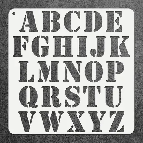 Buchstabenschablone