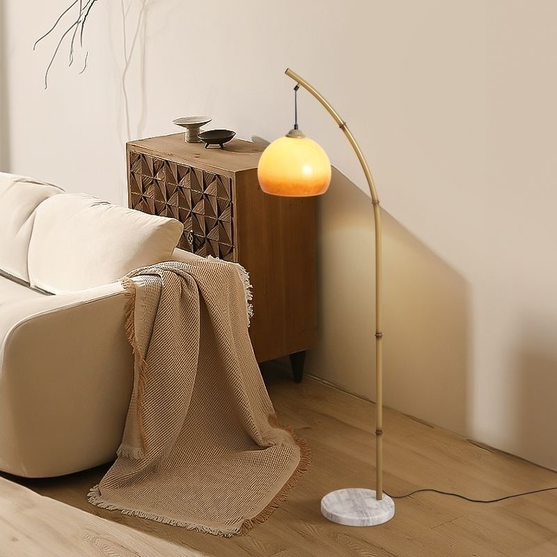 Vintage Glas Pilz Stehlampe Wohnzimmer 4