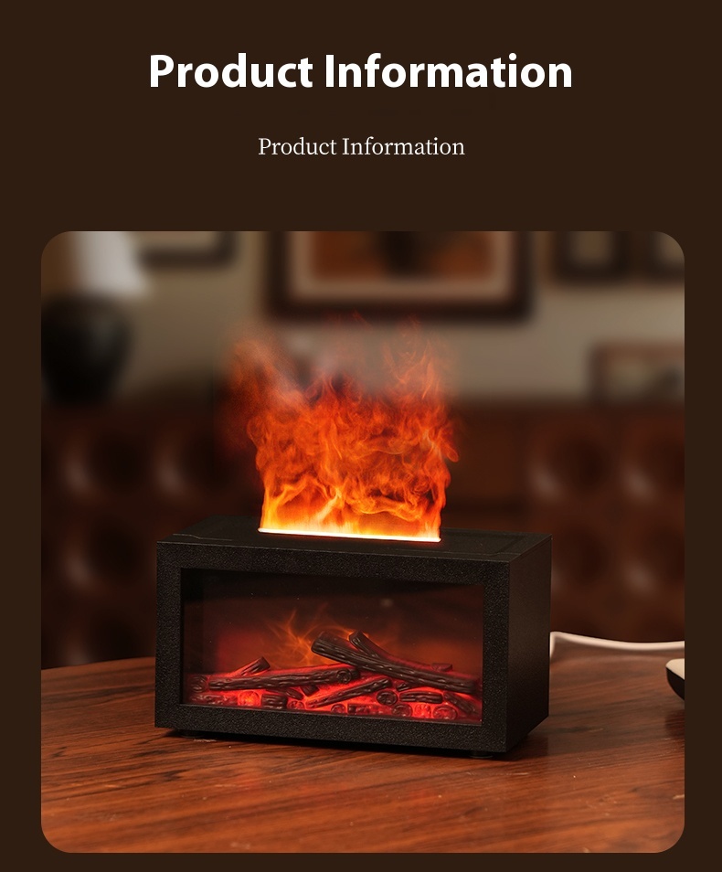 USB-Aroma-Diffuser mit 3D-Flamme 140ml 2