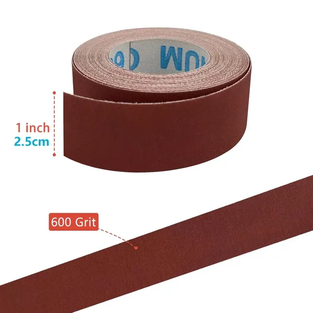 Schleifpapierrolle 1 Zoll, Endlos, 2 m und 5 m 2